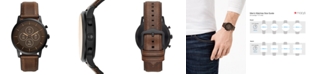Fossil Tech Collider Brown Leather Strap Hybrid Smart Watch 42mm
